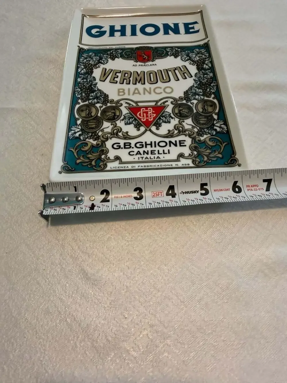 Rosanna Voyage Collection Ghione Vermouth Bianco Decorative Ceramic Tray